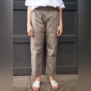 Steven Alan The Ultralight Pant in Brown Plaid